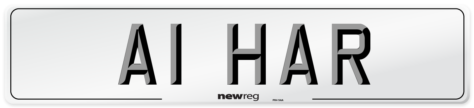 A1 HAR Number Plate from New Reg